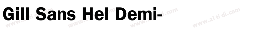 Gill Sans Hel Demi字体转换 Gill Sans Hel Demi字体转换